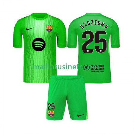 Maillot de Foot FC Barcelone Szczesny 25 Gardien Domicile 2025-26 - Enfant